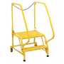 Vestil LAD-MM-2-P-YL 2 Perf Step Maintenance Ladder YL