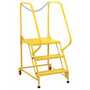 Vestil LAD-MM-3-P-YL 3 Perf Step Maintenance Ladder YL