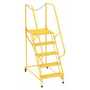 Vestil LAD-MM-5-G-YL 5 Grip Step Maintenance Ladder YL