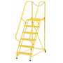Vestil LAD-MM-6-G-YL 6 Grip Step Maintenance Ladder YL