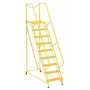 Vestil LAD-MM-9-G-YL 9 Grip Step Maintenance Ladder YL