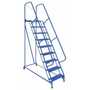 Vestil LAD-MM-9-P 9 Perf Step Maintenance Ladder BL