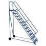 Vestil LAD-RAF-11-24-G-EZ 11Grip Step 50° Roll-A-Fold Ladder
