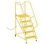 Vestil LAD-STAL-5-G-YL 5 Grip Step Semi Trailer Ladder YL