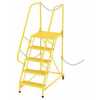 Vestil LAD-STAL-5-P-YL 5 Perf Step Semi Trailer Ladder YL