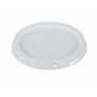 Vestil High Density Polyethylene 1 Gallon Tear Tab Lid, White