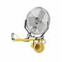 Vestil Steel Incandescent Double Arm Load Light with Fan 40 in, Yellow