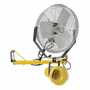 Vestil Steel Incandescent Double Arm Strut with Fan 40 in, Yellow