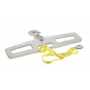 Vestil Steel Fork Truck Hook Plate Rigid 4,000 Lb. Cap, Silver