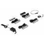 Vestil LED Pedestrian Warning System 5 In. x 12 In. x 3 In. Black