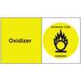 Oxidizer Metal Detectable Tag Polyproplyene Yellow 3" X 5"