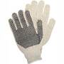 MCR Safety 9650LM Poly/Cotton String Knit Gloves w/ PVC Dots, Large