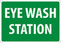Safety Sign, Eye Wash Station, 7" X 10", Plastic