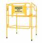 Vestil MHGR-32-SI-C-01 Man Hole Guard Rail W/Caution Sign