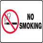 Safety Sign, No Smoking (Graphic), 7" X 10", Aluminum