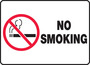 Safety Sign, No Smoking (Graphic), 10" X 14", Adhesive Poly