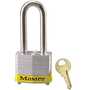 Master Lock 3LHYLW Laminated Steel Safety Padlock, Yellow, Keyed Diff.