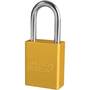 American Lock® A1106YLW Aluminum Safety Padlock, Keyed Different 1.5"