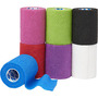 Medline® Nonsterile Self-Adherent Latex Compression Wrap, Multicolored