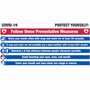 NMC BT561 COVID-19 Preventative Measures Banner 5' x 10' Mesh