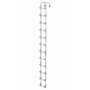 Vestil NTAL-12-HDG Galvanized Tank Access Ladder 12 Ft