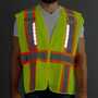 Nite Beam RVMZ Hi Vis LED Expandable Mesh Break-Away Vest, Class 2