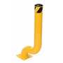 Vestil Steel Offset Bollard 18-3/8 In. x 8 In. x 36-1/8 In. Yellow