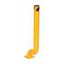 Vestil Steel Offset Bollard 18-3/8 In. x 8 In. x 48-1/8 In. Yellow