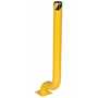 Vestil Steel Offset Bollard 18-3/8 In. x 8 In. x 54-1/8 In. Yellow