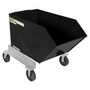 Vestil P-HOP-0.75-BK Portable Tilt Hop .75CbYd Black