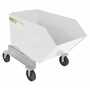 Vestil P-HOP-0.75-WT Portable Tilt Hop .75CbYd White