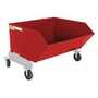 Vestil Steel Portable Tilting Hopper 1 Cubic Yard 2,000 Lb. Cap, Red