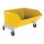 Vestil P-HOP-1-YL Portable Tilt Hop 1CbYd Yellow