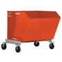 Vestil Portable Tilt Hop 1.5CbYd Orange
