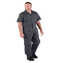 Berne P700 Heritage Short Sleeve Poplin Coverall, 2XL, Regular, Charcoal