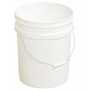 Vestil PAIL-54-PWS 5G Open Head Pail Stl Hndl White