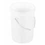 Vestil PAIL-6-PWS 6G Open Head Pail Stl Hndl White