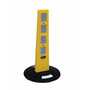 Vestil PBOL-24 Plastic Bollard Barricade 24"H Ylw