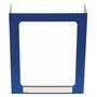 Vestil Corrugated Personal Desk Shield Guard 23-1/2 in, 1 Window Blue