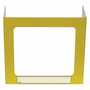 Vestil PDSG-3WA-005 Pers Dsk Shld 17.5"H 3 Wdw Yellow