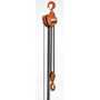 Vestil Professional Hand Chain Hoist 20 Ft, 10,000 Lb. Cap, Orange