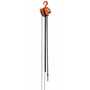 Vestil Professional Hand Chain Hoist 10 Ft, 2,000 Lb. Cap, Orange