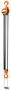 Vestil Professional Hand Chain Hoist 10 Ft, 6,000 Lb. Cap, Orange