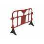 Vestil Plastic Interlocking Barrier 15-1/2 In. x 59 In. x 40 In. Red