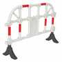 Vestil Plastic Interlocking Barrier 15-1/2 In. x 64 In. x 40 In. White