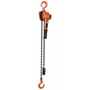 Vestil Steel Professional Lever Hoist 5 Ft, 2,000 Lb. Cap, Orange