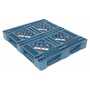 Vestil PLP4-4840-BLUE 48x40 Blue Poly Pallet 7054lb Cap