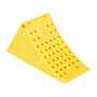 Vestil Plastic Large Wheel Chock 18-1/2 In. x 7-1/4 In. x 9 In. Yellow