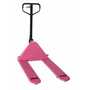 Vestil Steel Pallet Truck 63 In.x 27 In. x 48 In. 5500 Lb. Cap, Pink