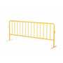 Vestil PRAIL-102-HD-Y-FF 102"L HD Barrier w/Flat Ft Ylw
